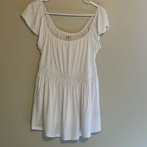 Torrid White Fit and Flare Top